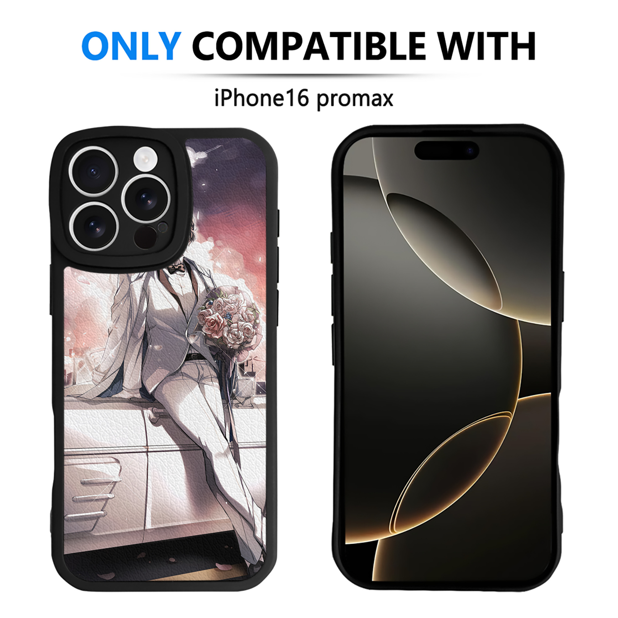 （画像用） 文豪ストレイドッグス Bungo Stray Dogs 【iPhone 16シリーズ対応】シリコンスマホケース（レザー調） 材質：シリコン